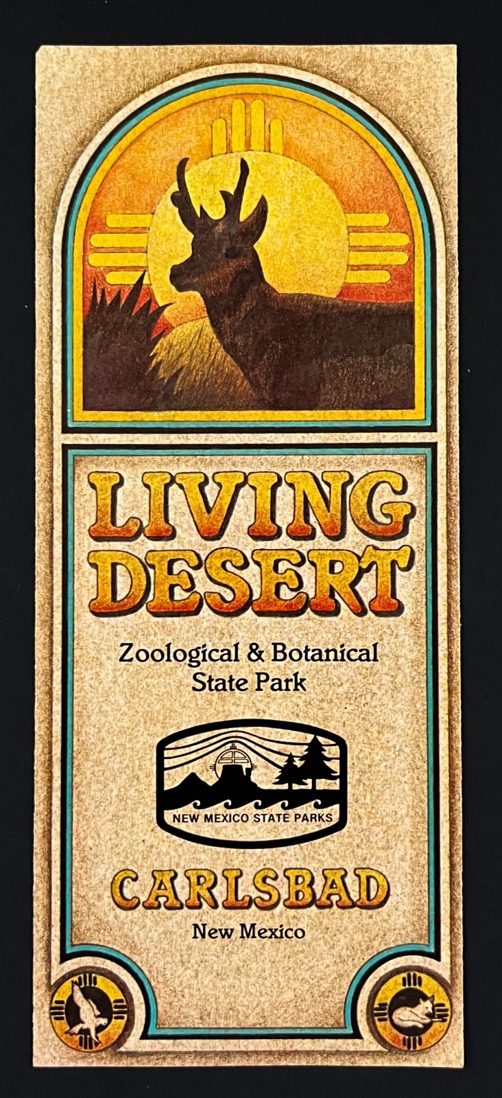 1990s Carlsbad NM Living Desert Zoo Botanical State Park Vintage Travel Brochure