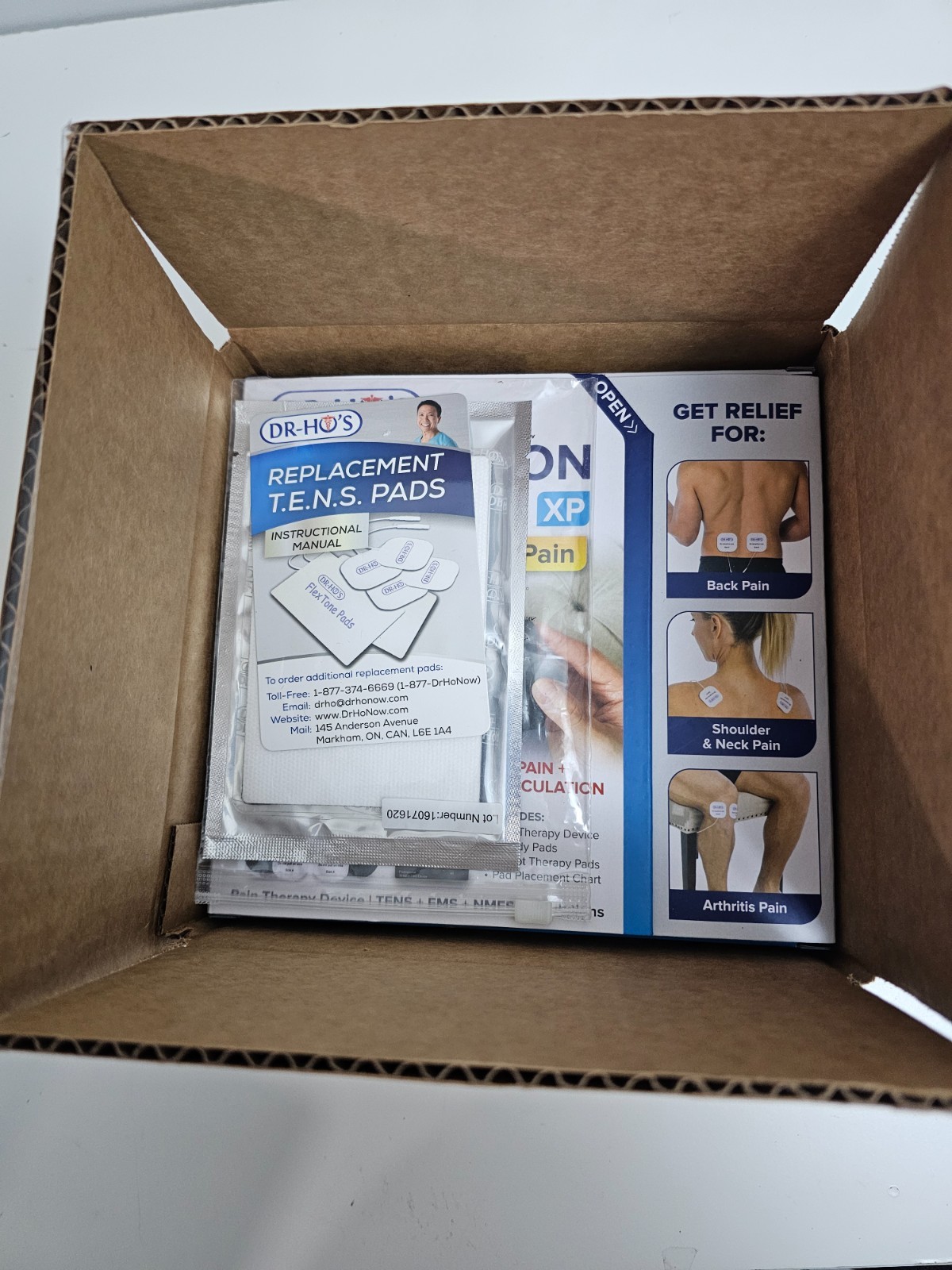 Dr Ho's Circulation Promoter XP Essential Package - EMS and TENS Machine, AMP Pa