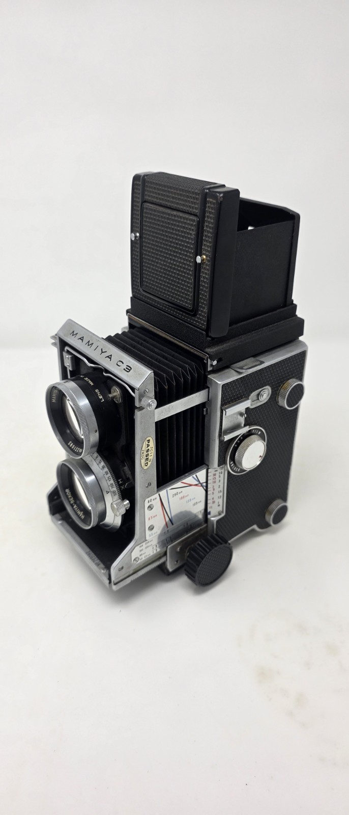 Mamiya C3 Vintage Medium Format Twin Lens Reflex TLR Camera Black 120mm Film