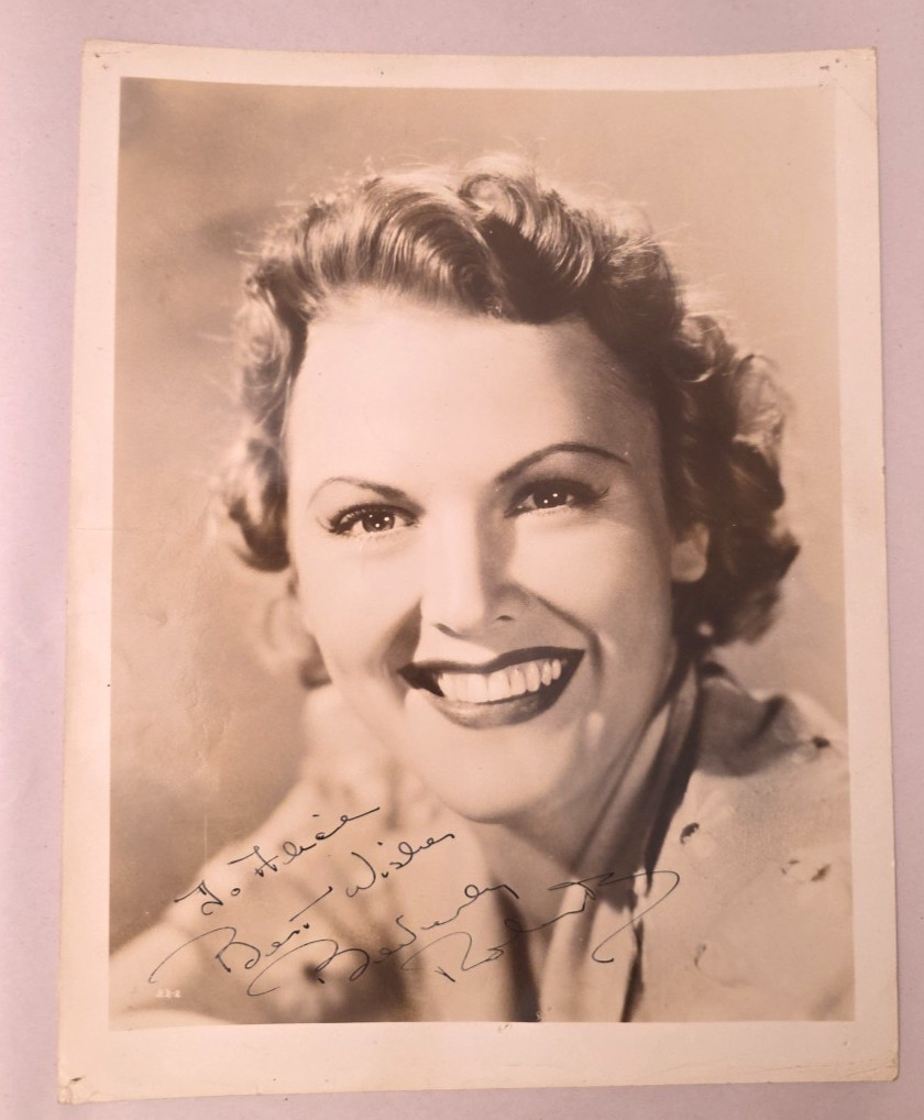 1930's Beverley Roberts Signed 8x10 Photo Inscribed Autograph Actress Hollywood