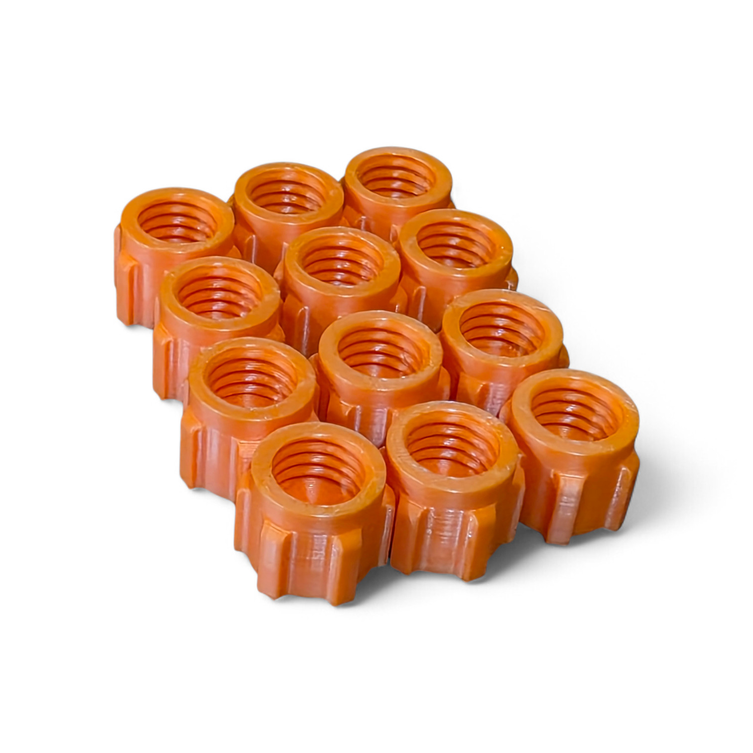 Silicone Scelleuse Mastic Mastique Tube Bec Orange Vis Cap Hauts Paquet De 12