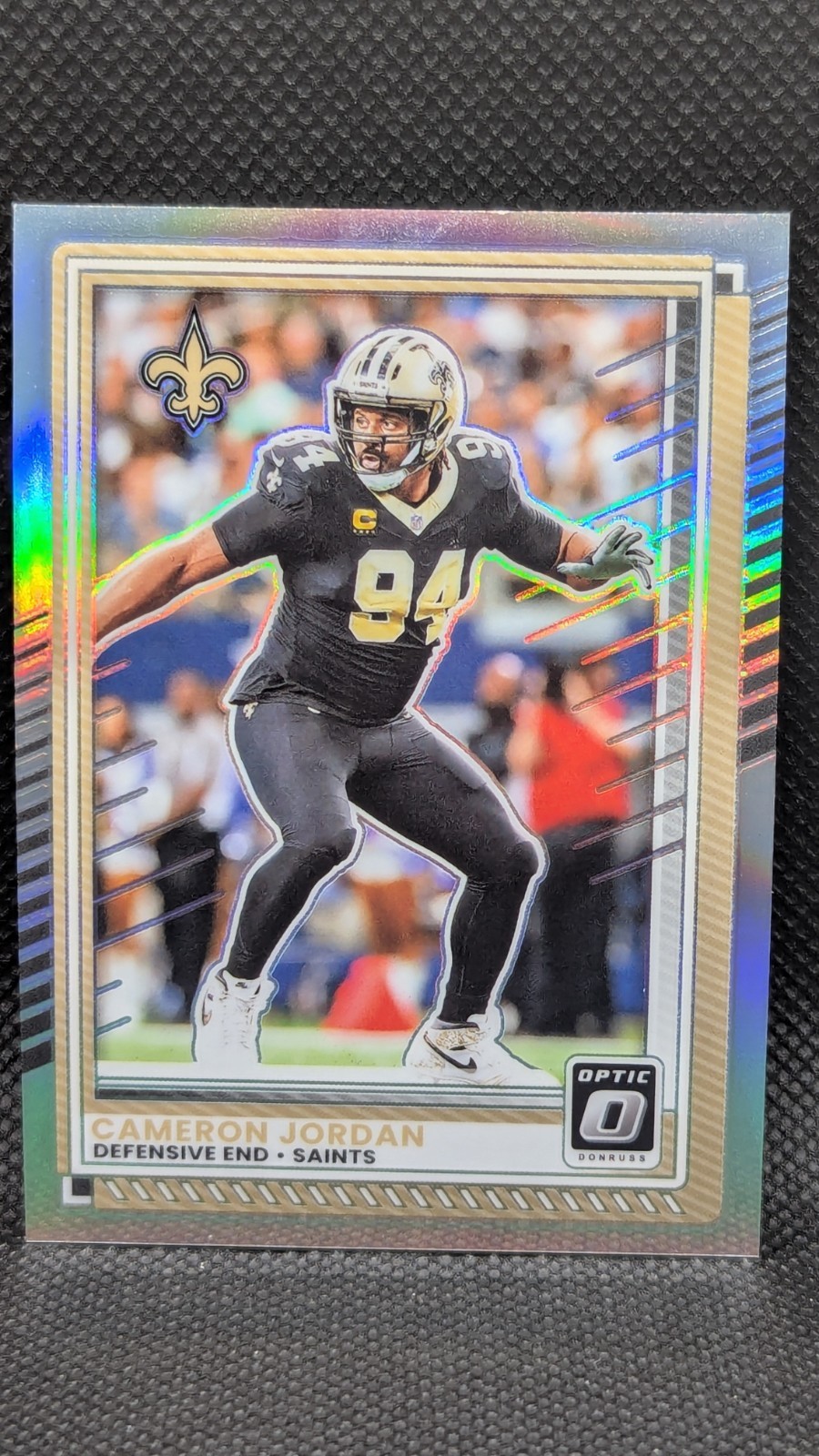 2025 Panini Donruss Optic Holo Prizm #170 Cameron Jordan New Orleans Saints