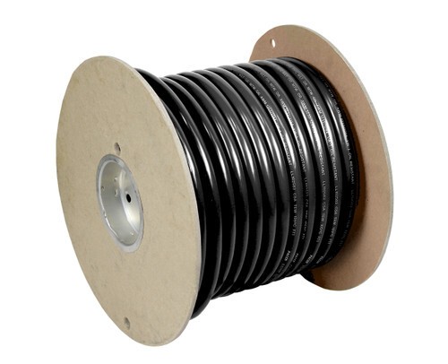 PACER WUL4BK-100 4 AWG UL BK TC WIRE 100FT RL;