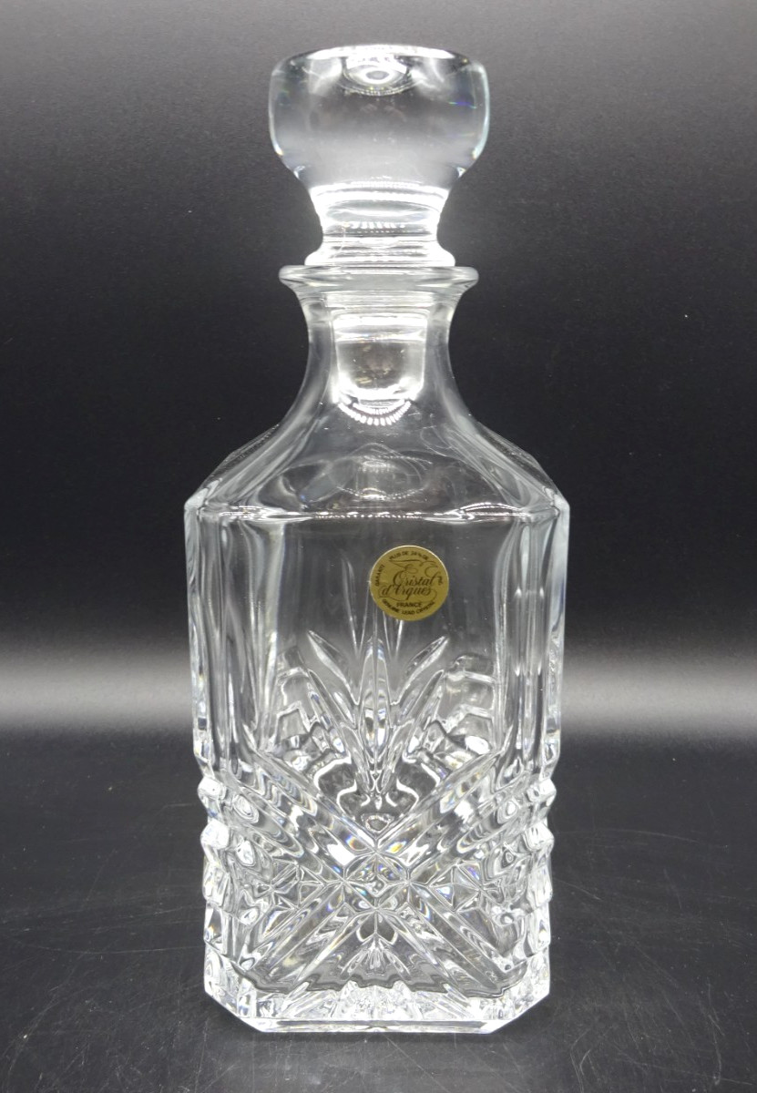 Crystal Whiskey Decanter Cristal D’Arques Whiskey Decanter, Made in France