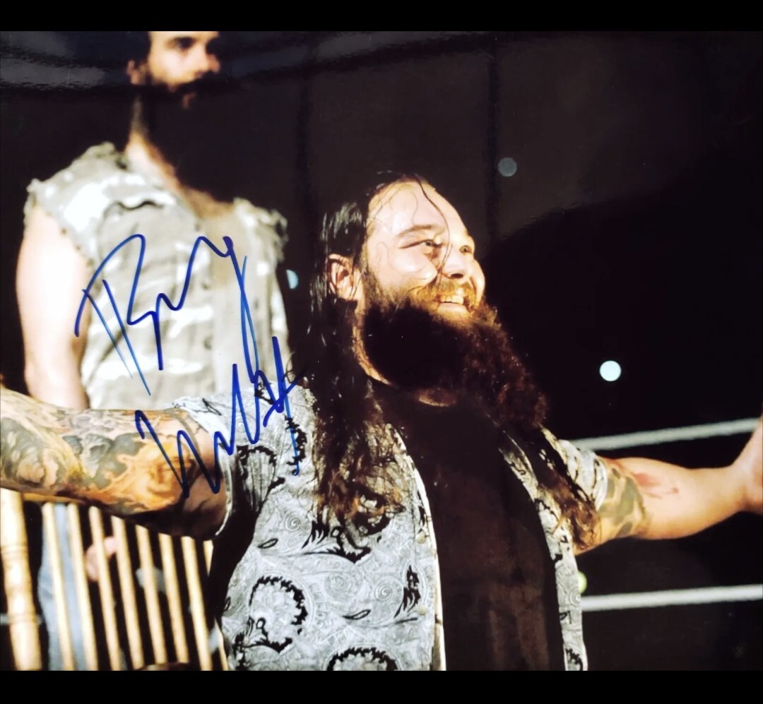 Bray Wyatt W/ Luke Harper WWE Signed RP 8X10 Photo