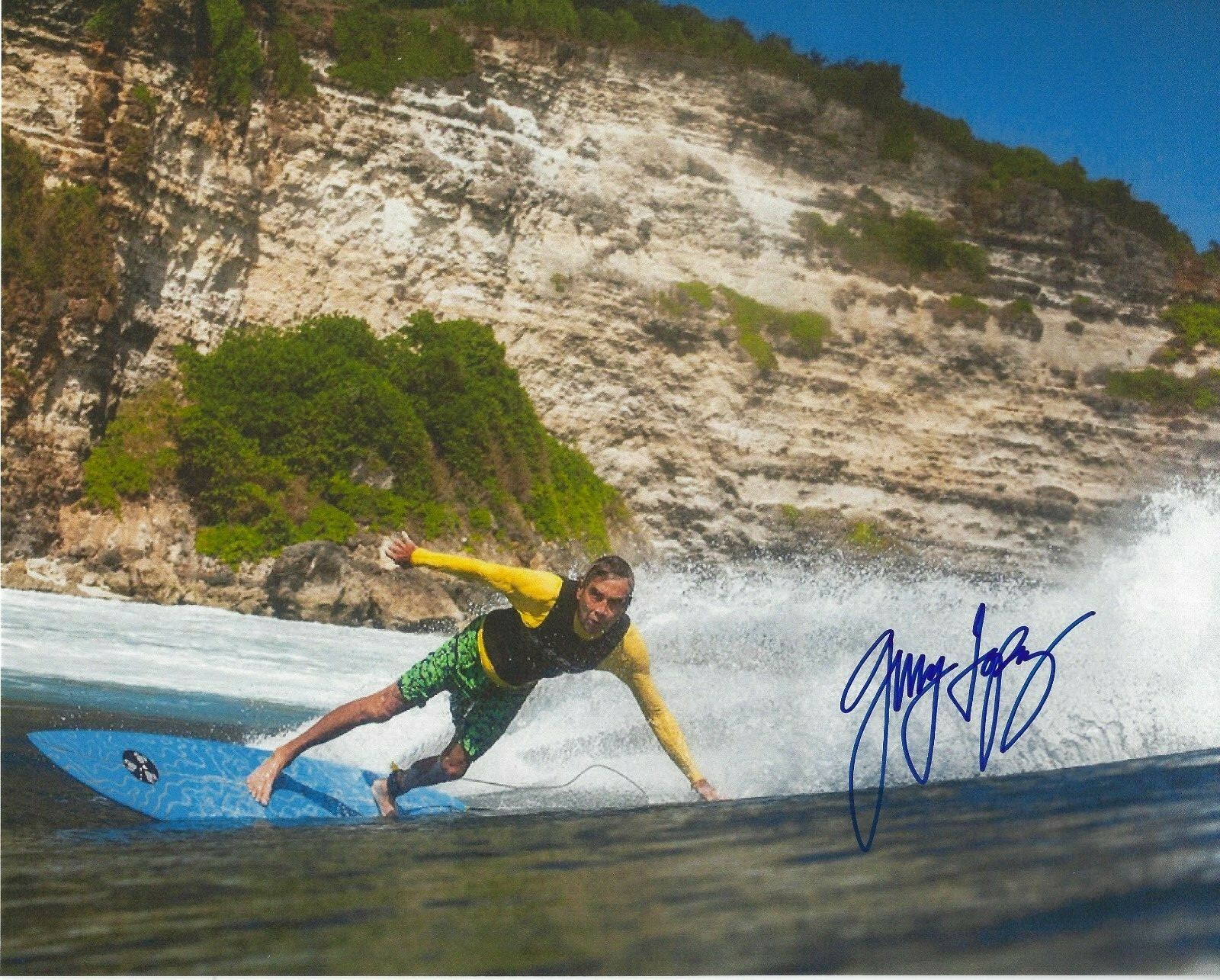 GERRY LOPEZ Signed 8.5 x 11 Photo Signed REPRINT Surfing Surfer FREE SHIPPING