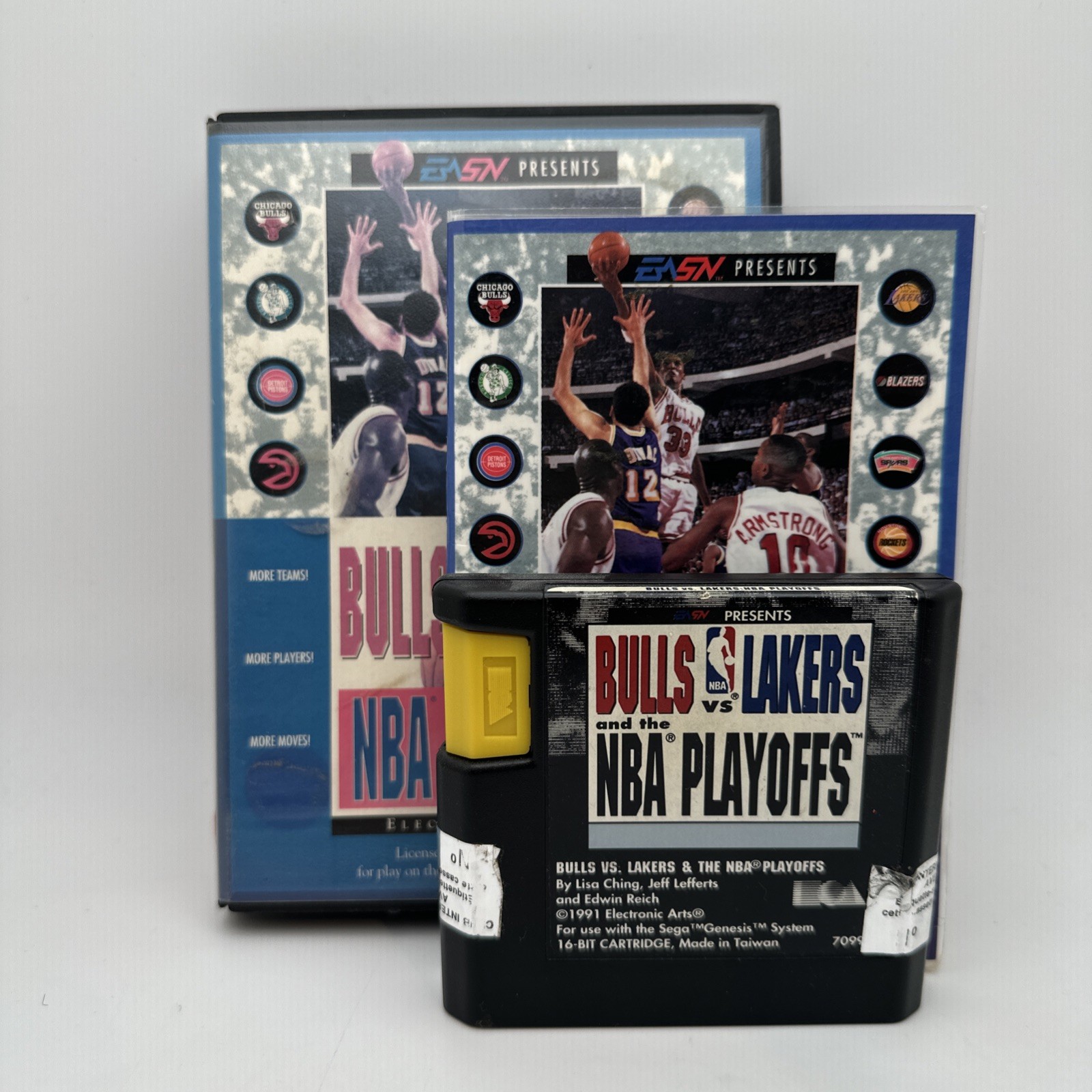 Bulls vs. Lakers and the NBA Playoffs (Sega Genesis, 1991) CIB Tested