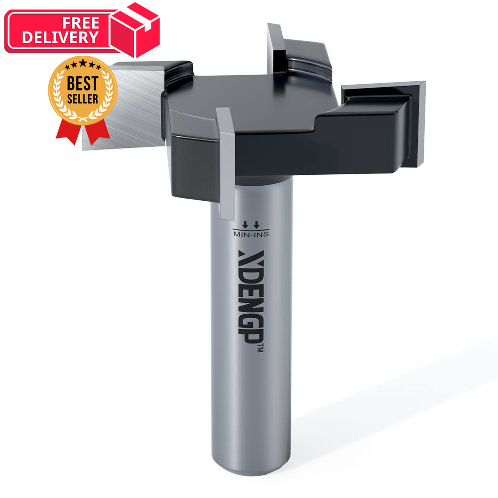 XDENGP CNC Spoilboard Surfacing Planer Router Bit 1/2 Inch Shank 