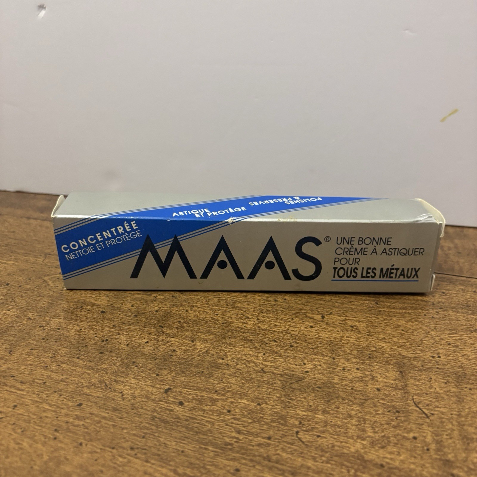 MAAS Concentrated A Fine Polishing Creme for All Metals 4 oz Tube Mostly Full