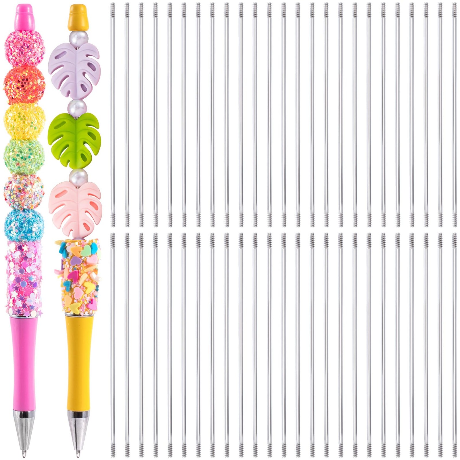 Alpinleux 50 Pcs Rust-Resistance Stainless Steel Pen 1 Count (Pack of 50) 