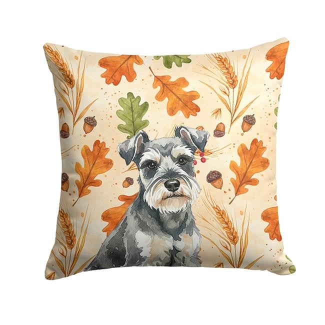 Carolines Treasures WDK7919PW1818 18 x 18 in. Miniature Schnauzer Heirloom Fa...