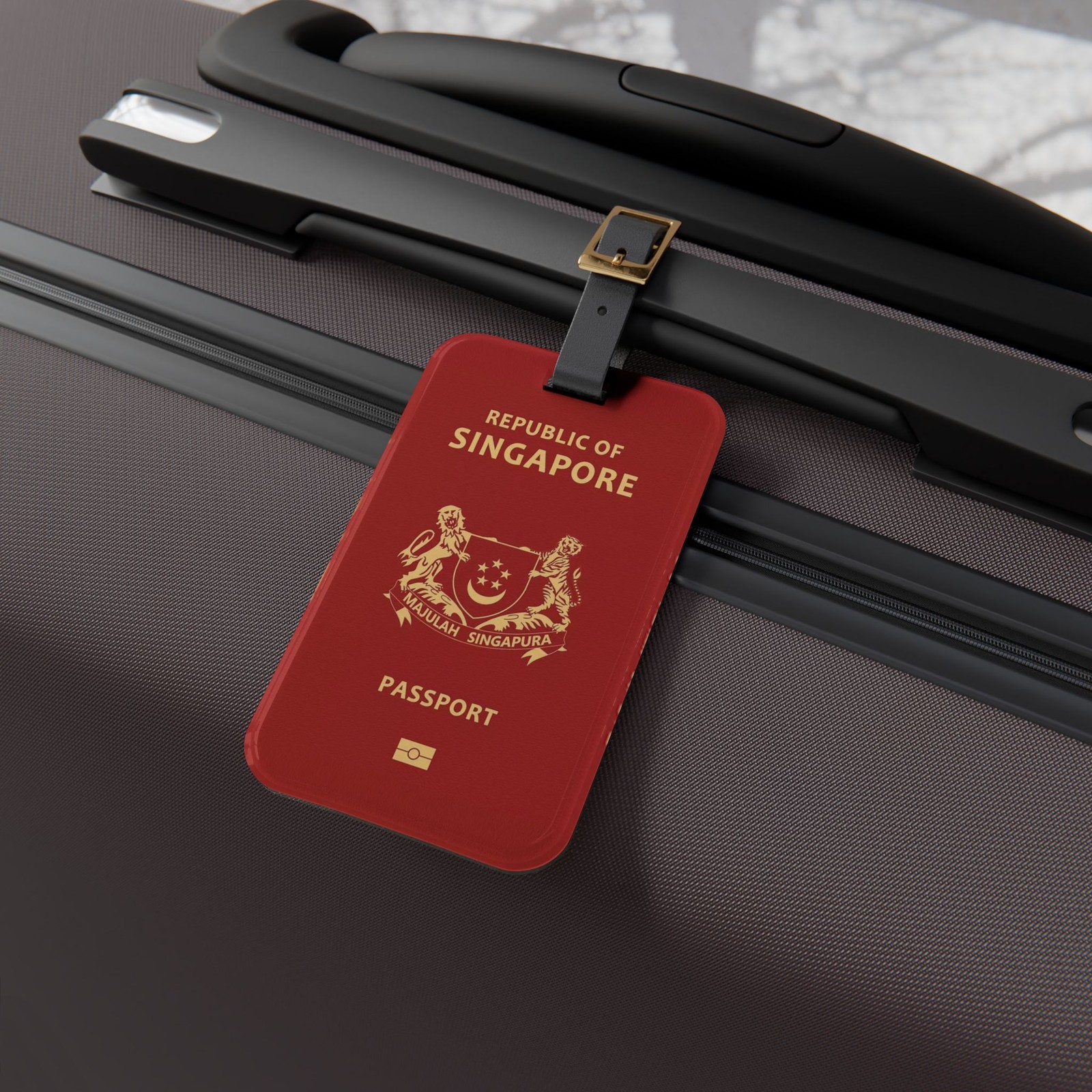 Singapore Passport Cover Luggage Tag