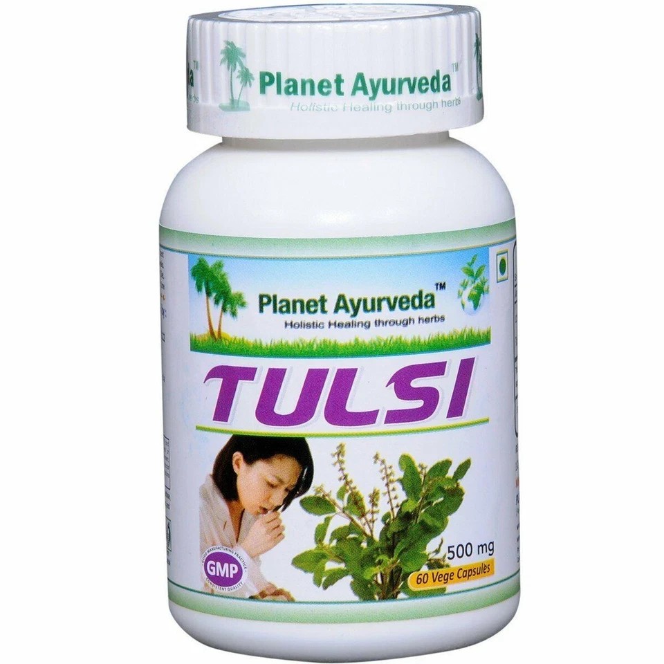Planet Ayurveda Tulsi Capsules - 60 Capsules