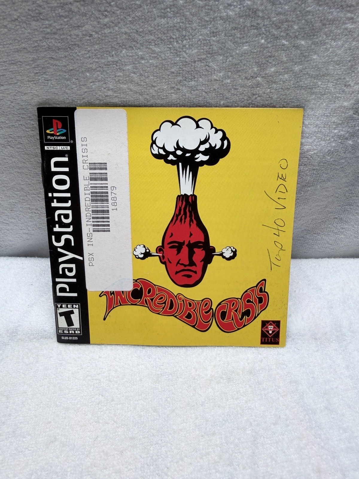 Incredible Crisis Sony PlayStation 1 Manual Booklet Only Used Condition No Game