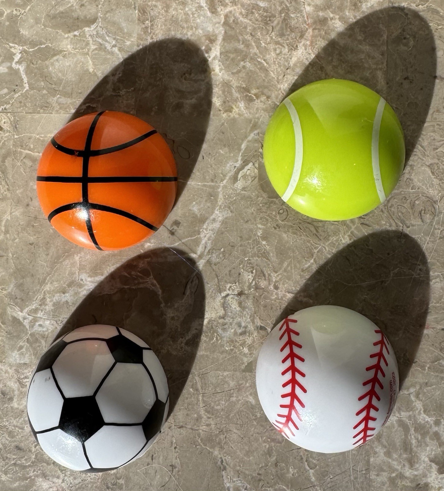 Pullback Sports Party Pack Of Four Toys-basketball,tennis,soccer and baseball