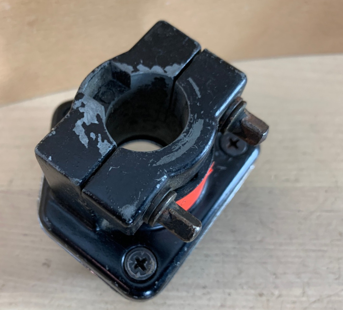 PEARL 80s 90s Vtg BT3 BT-3 Rack Tom Arm Holder Mount Receiver Part Japan Black