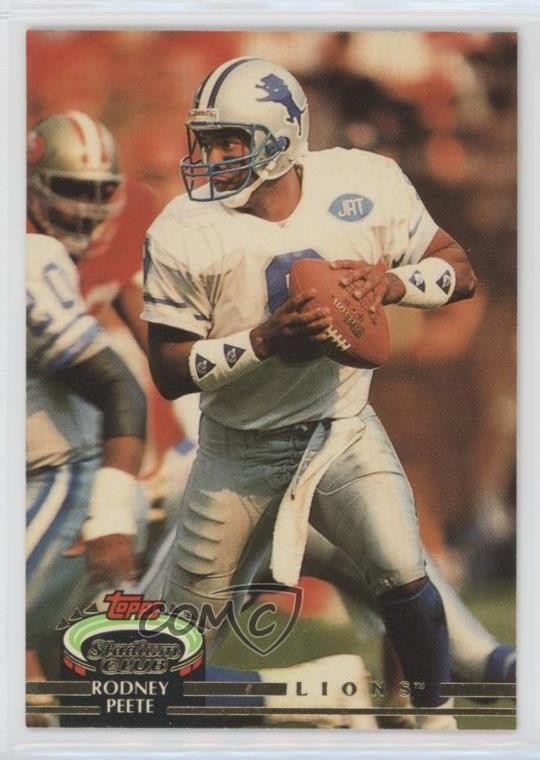 1992 Topps Stadium Club Rodney Peete #423 00r3