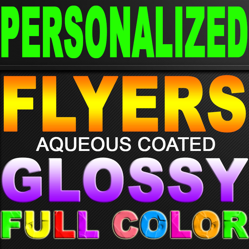 1000 1/2 PAGE FLYERS 8.5"x5.5" FULL COLOR 2 SIDED 100LB GLOSSY 8.5X5.5 Pro Print