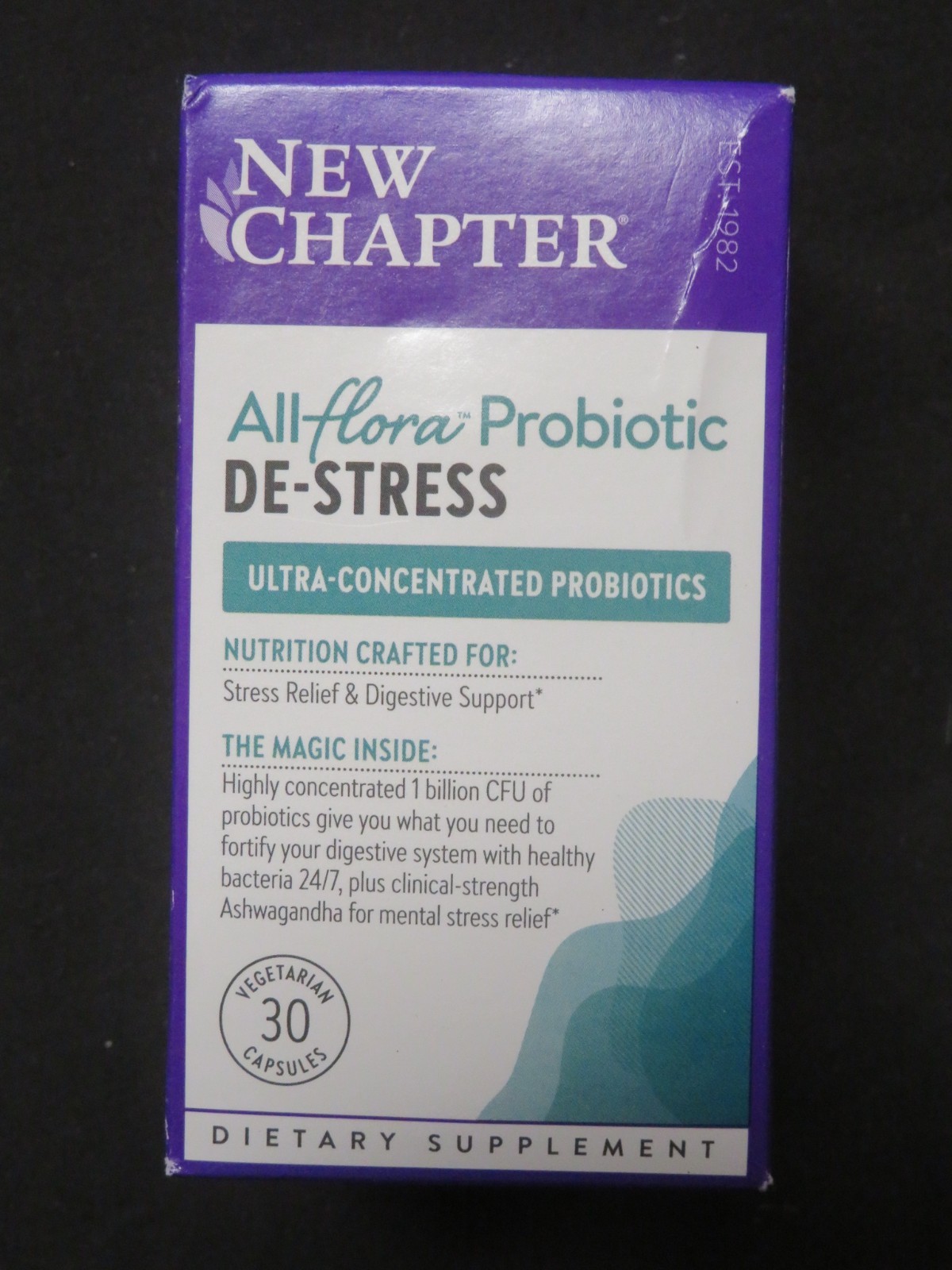New Chapter AllFlora Probiotic De-Stress Ultra Concentrated 30 Vegetarian Caps