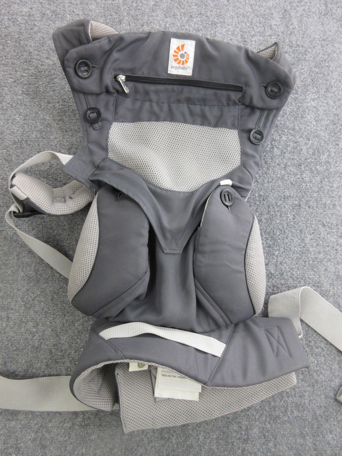 Ergobaby 360 Four Position Cool Air Baby Carrier Gray Mesh Infant Toddler
