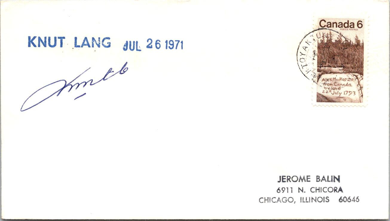 CANADA 1971 - From Knut Lang to Jerome Balin Chicago Illinois - A00272