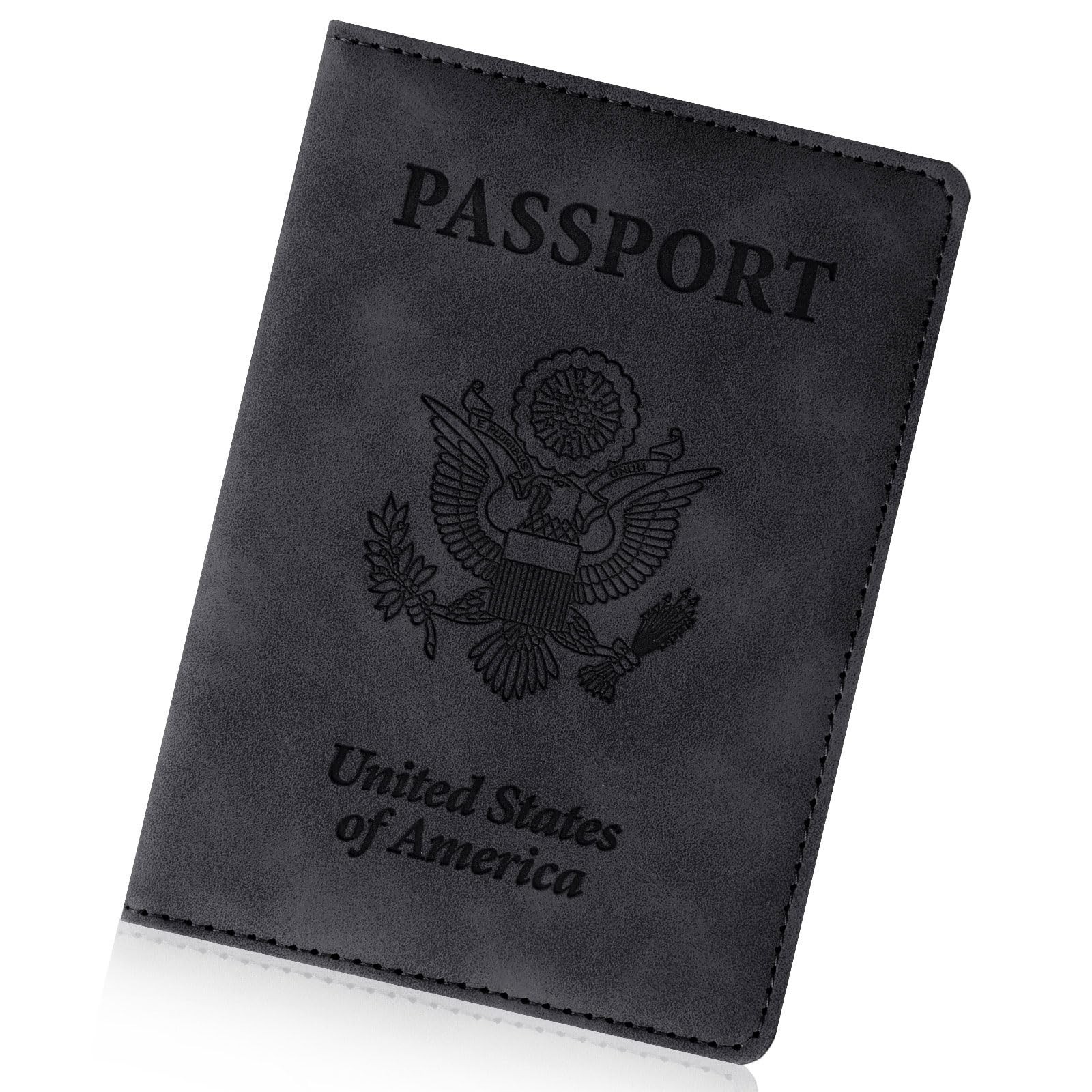 Passport Holder for Travel Essentials,RFID Blocking Passport Cover Wallet Car...