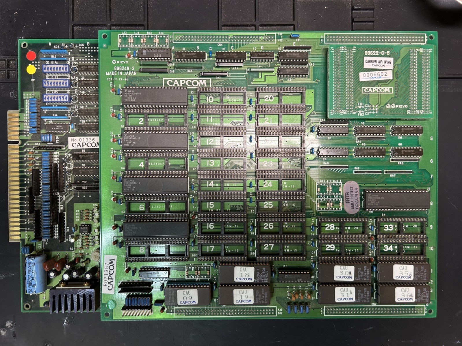 CAPCOM Carrier Air Wing CPS1 Arcade JAMMA PCB Tested Working