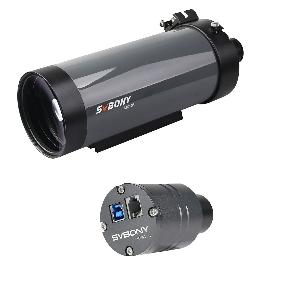 SVBONY MK105 Maksutov-Cassegrain Telescope OTA + SV305C Pro Planetary Camera