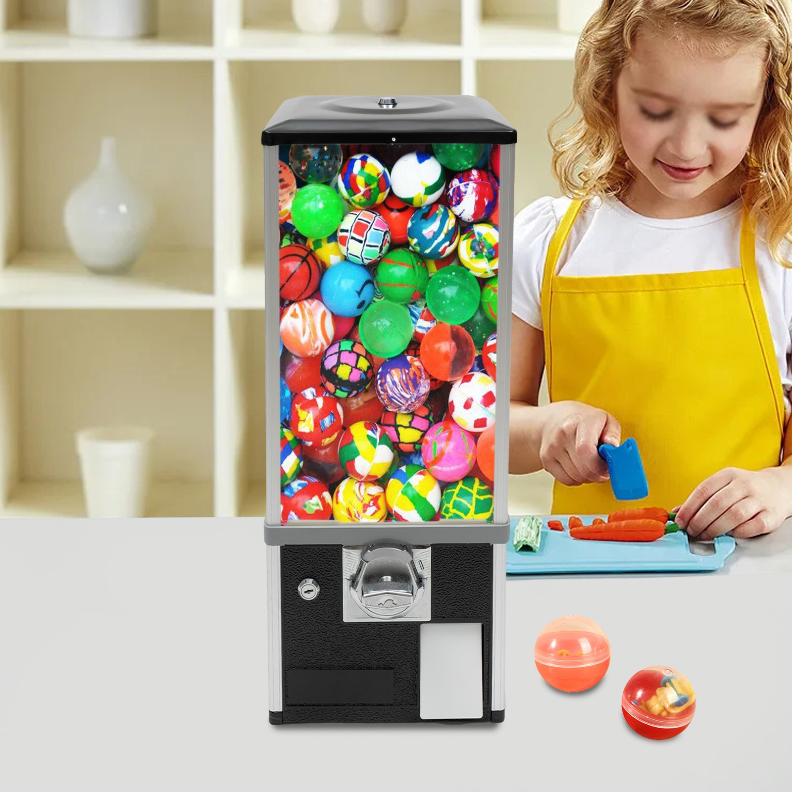 Candy Vending Machine - Durable Coin Operated Toy Dispenser for Kids