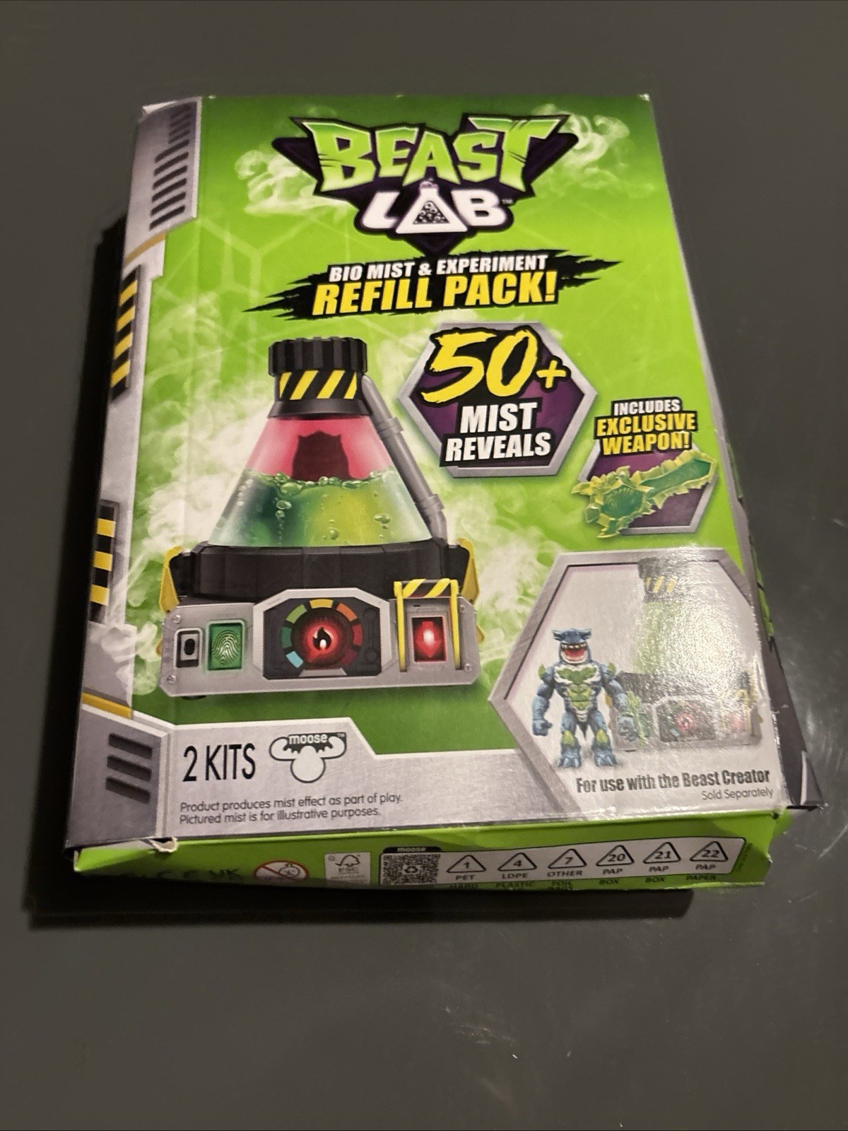 Moose Beast Lab Bio Mist Experiment Refill Pack 2 Kits Exclusive Weapon