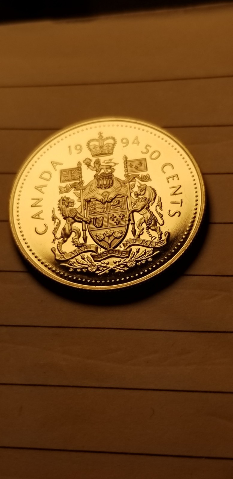1994 Canada 50 Cents Coin Mint Grade Beauty Idab1.