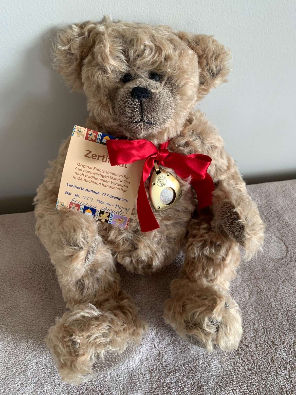 Original Emmy Sammler Bär German Bear Limited Edition RARE! 457/777 Money Money