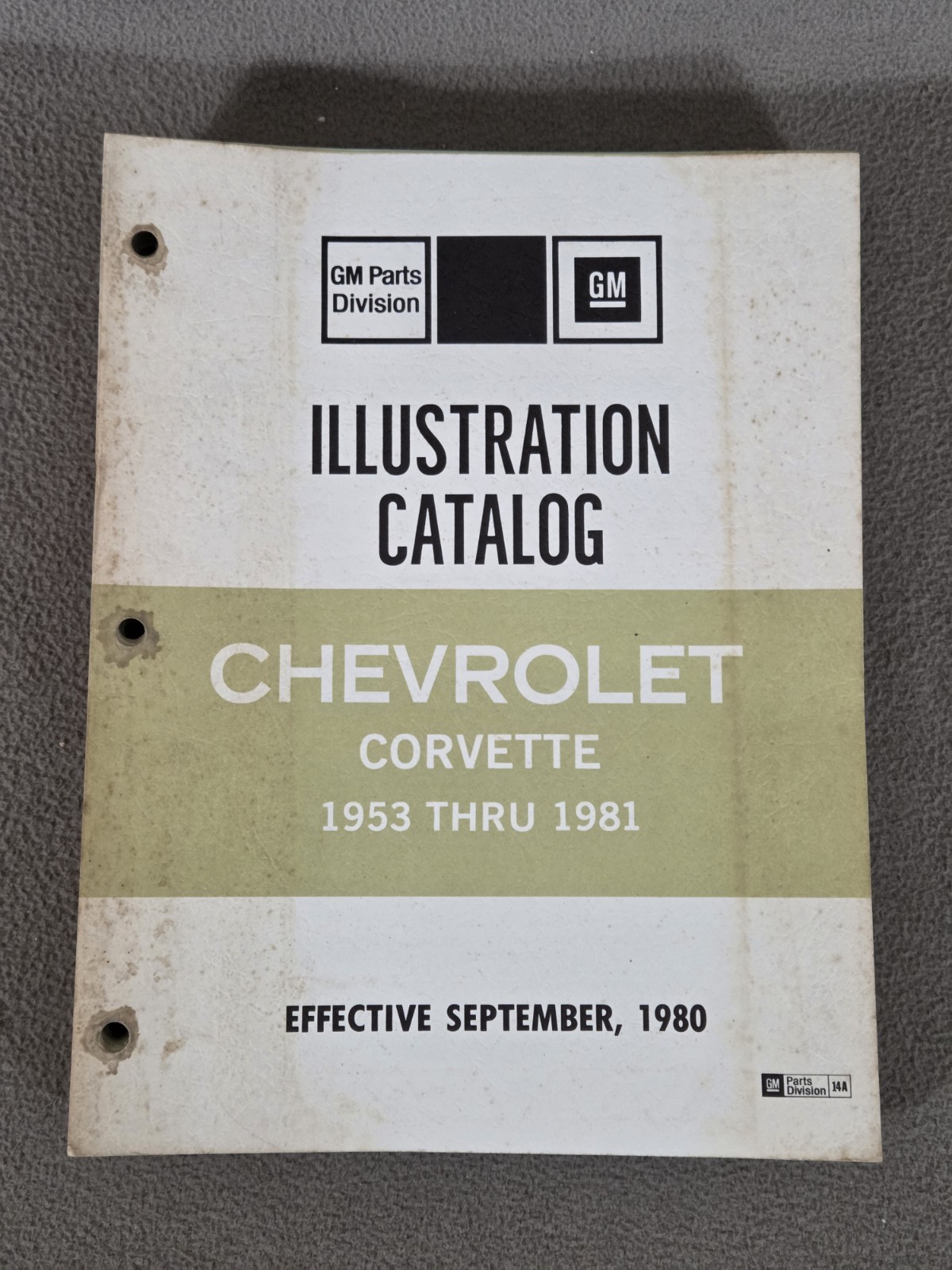 GM Chevrolet Corvette Illustration Parts Catalog 1953 Thru 1981