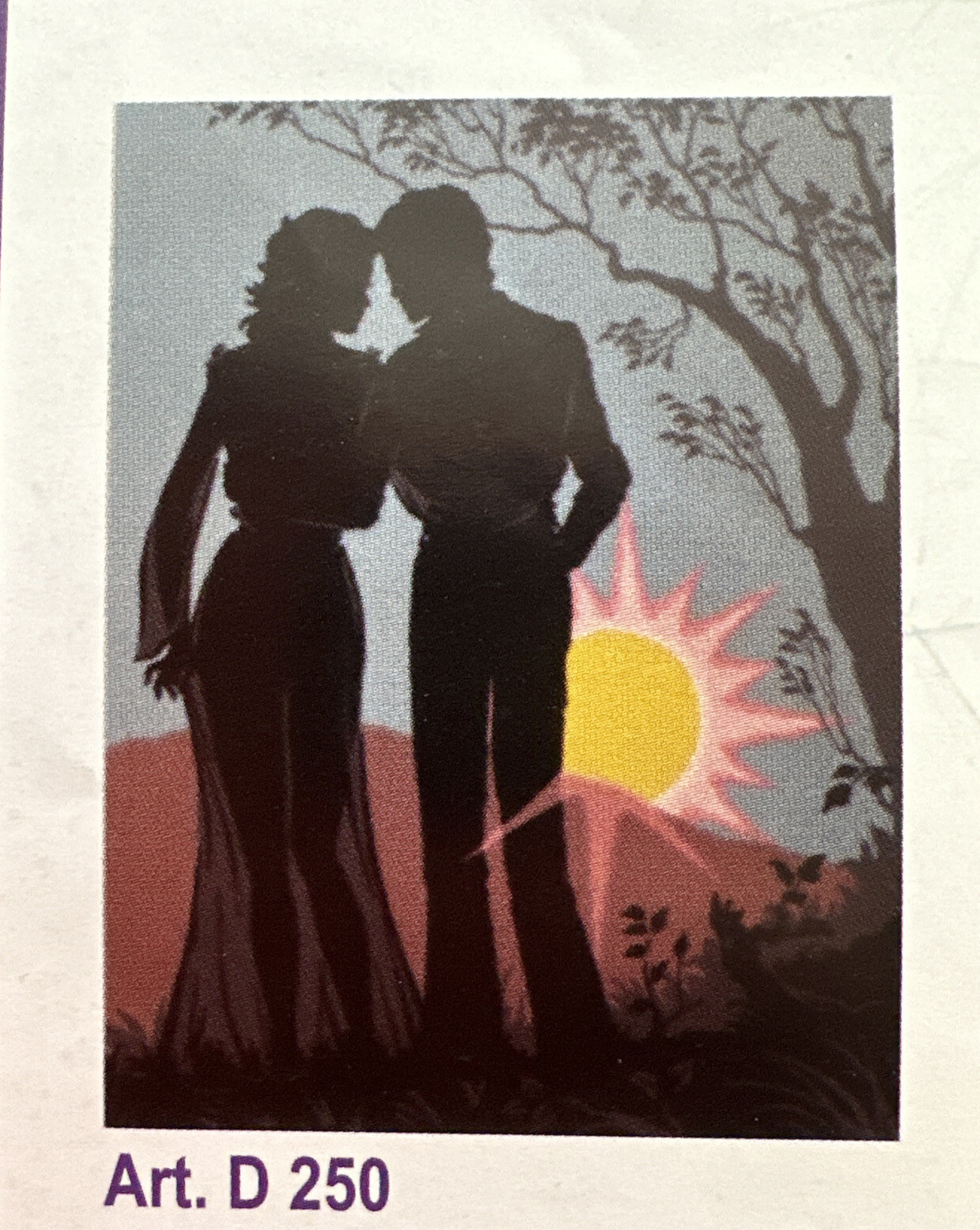 Printed needlepoint canvas 45x60cm  Canvas Only Gobelin Diamant Sunset