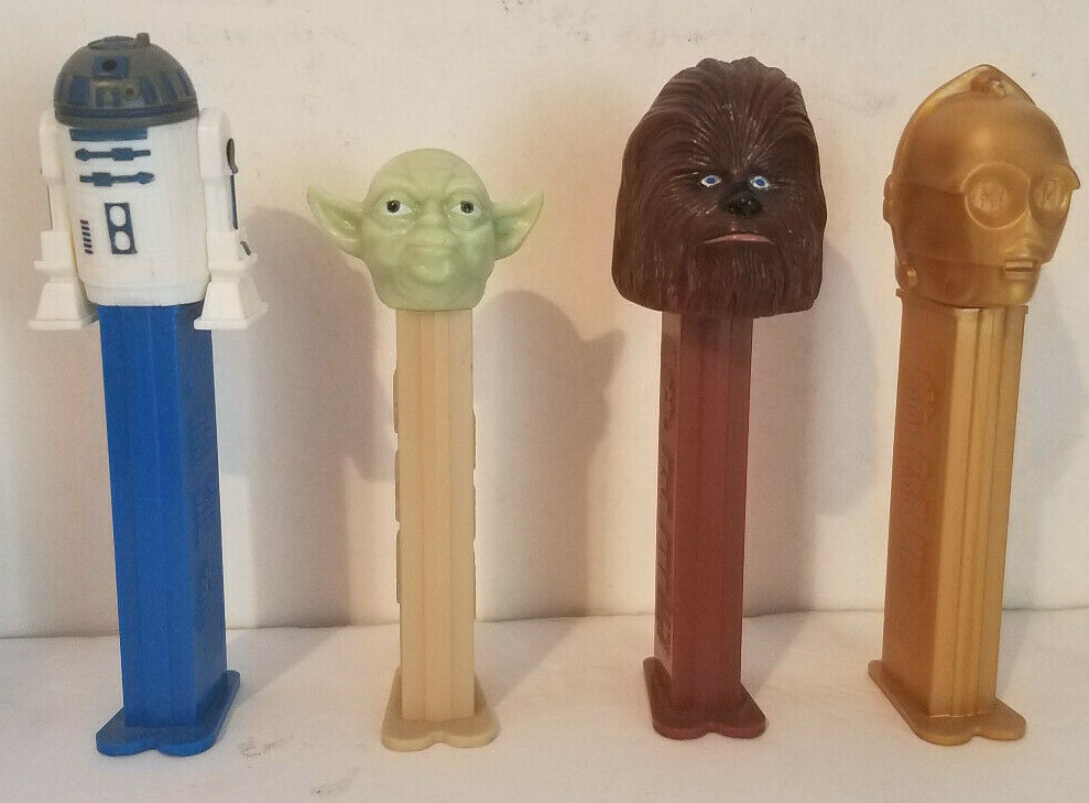 VINTAGE PEZ CANDY DISPENSERS Lot of 4 Star Wars Rebel Alliance