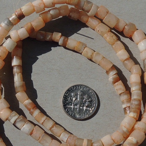 a strand of ancient agate african stone beads mali #5066