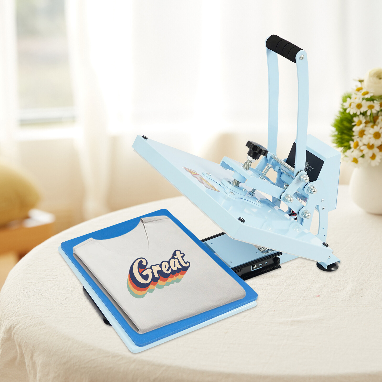 Hot Press Machine 1000W Slide Out Heat Press Machine Electric Hot Press Machine!