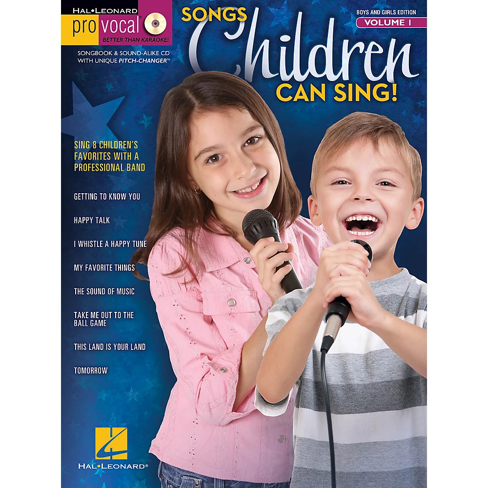 Hal Leonard Songs Children Can Sing! Pro Vocal Vol1 (For Boys And Girls) Bk/CD