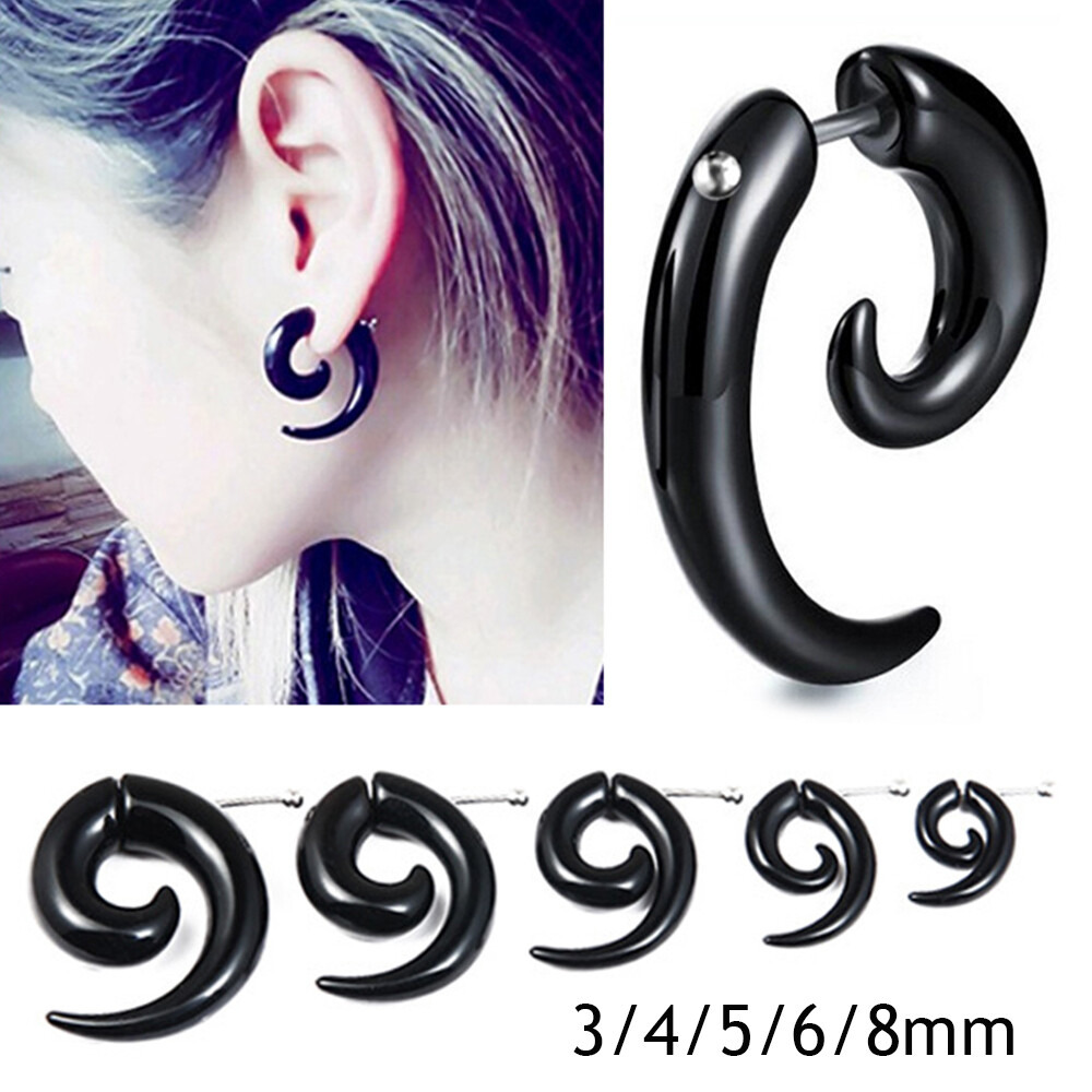 Acrylic Ear Stretching Spiral Taper Plug Ear Gauge Plug Ear Tunnel Expanders ☾ ∂