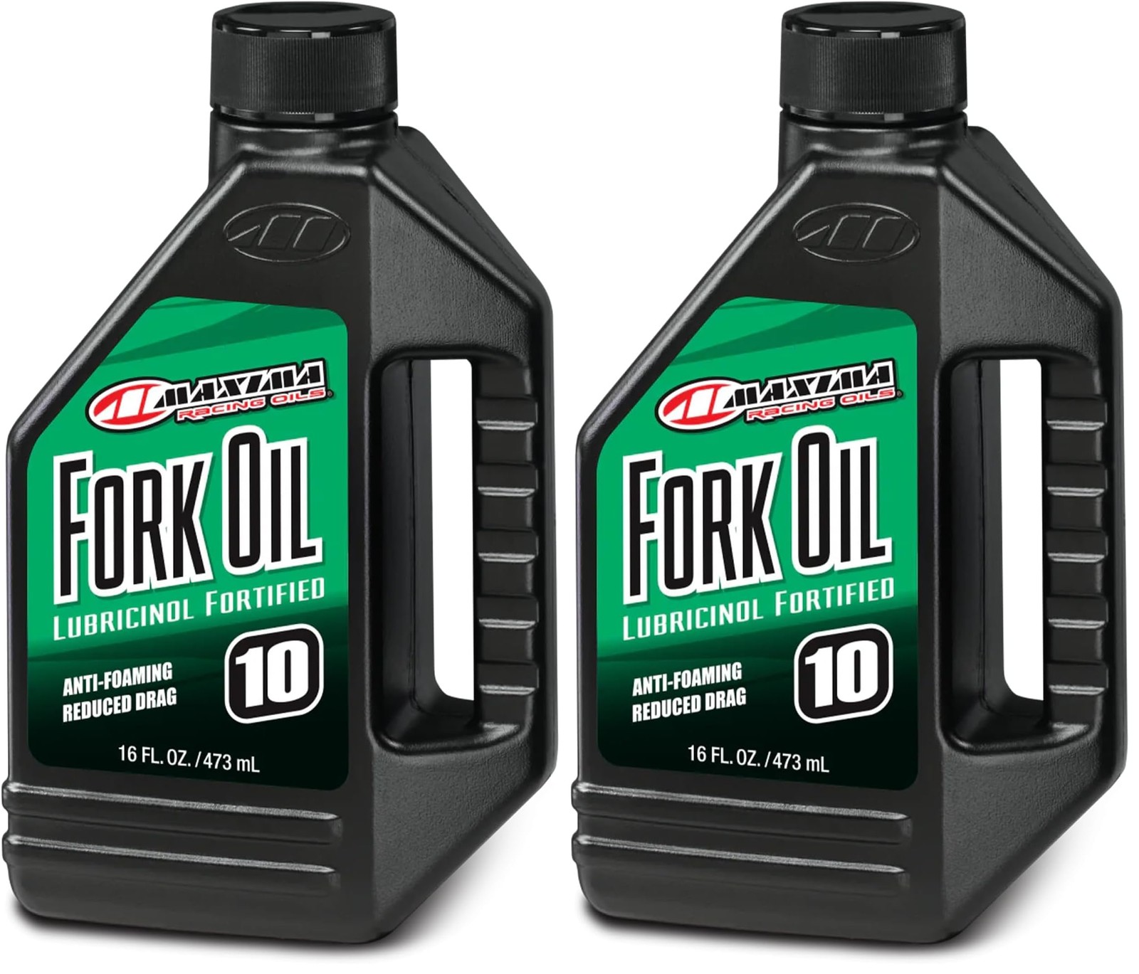 Hydraulic Fork Oil 10WT 1 Liter Bottle Black Pack of 2 Maxima 55901 Standard