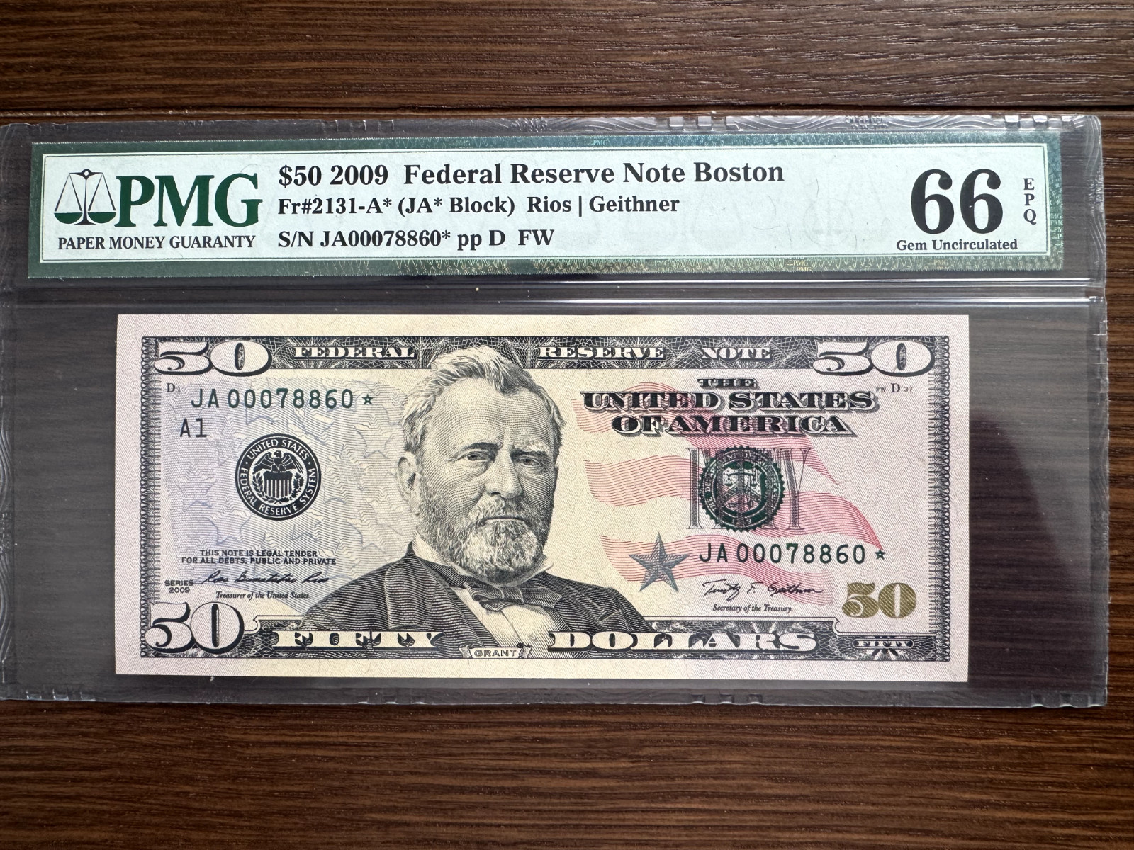 2009 $50 Star Note
