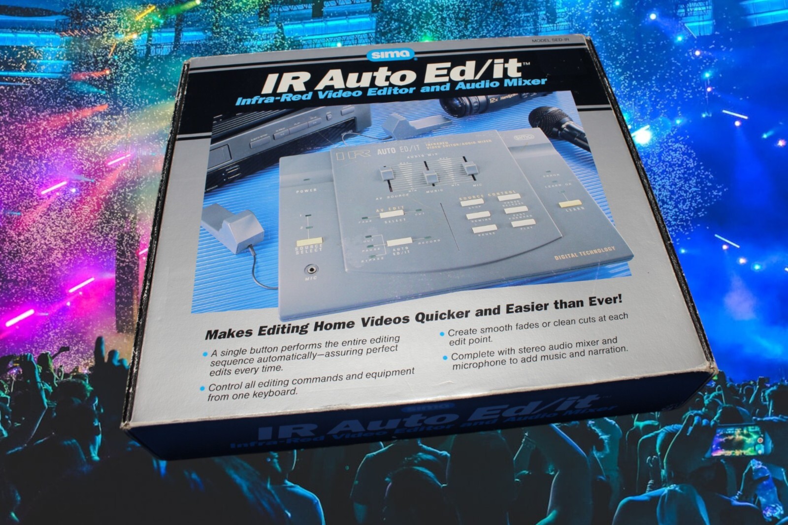 1st Ed. SIMA IR Auto Ed/It Infra-Red Video Editor & Audio Mixer Model SED-IR