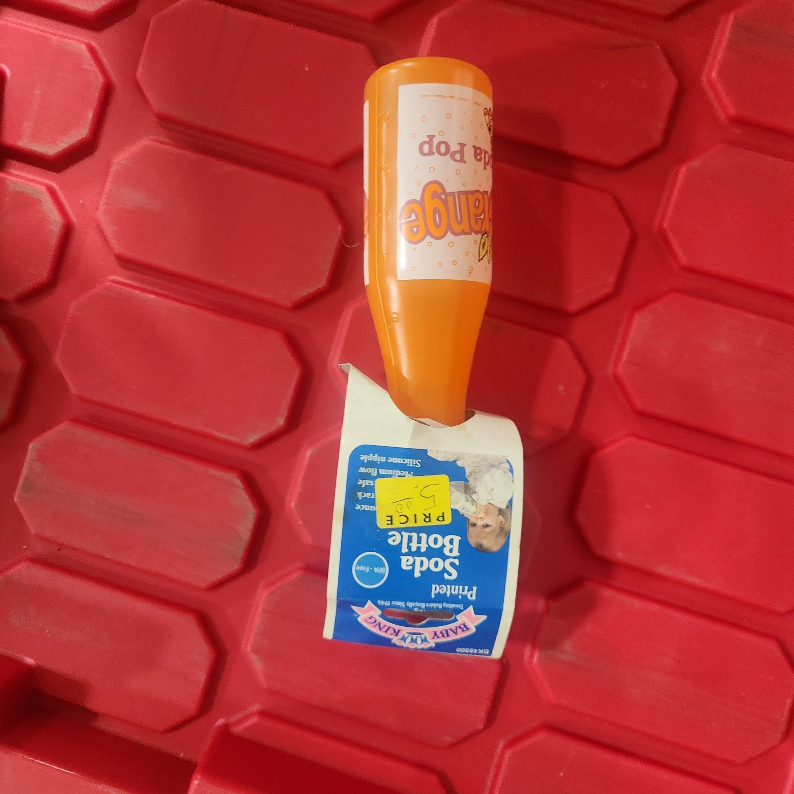 Vtg Baby King Soda Baby  Bottle New Old Stock Orange Soda H9#2