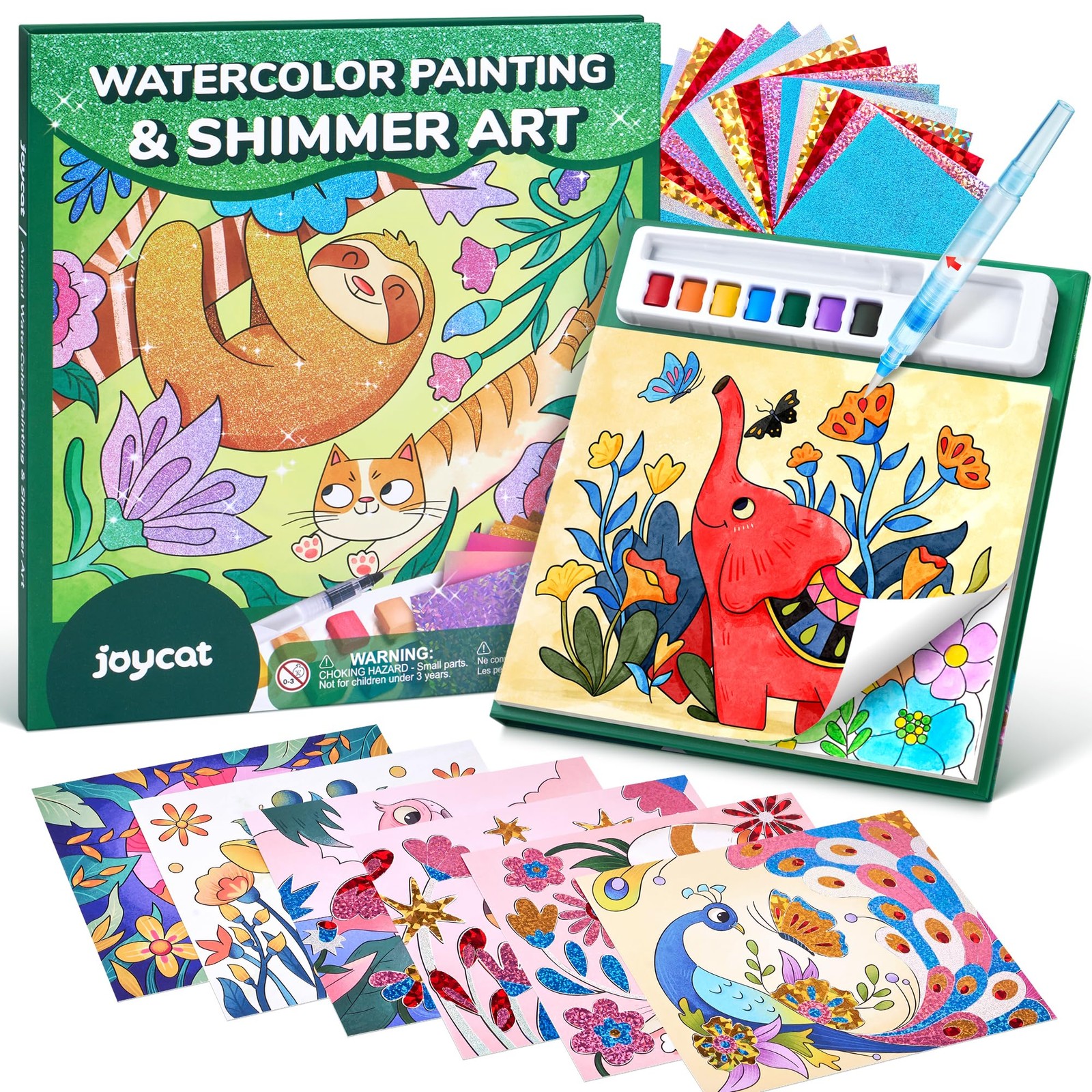 Paint With Water Coloring Book For Kids Mess Free Reusable Art Drawing Green