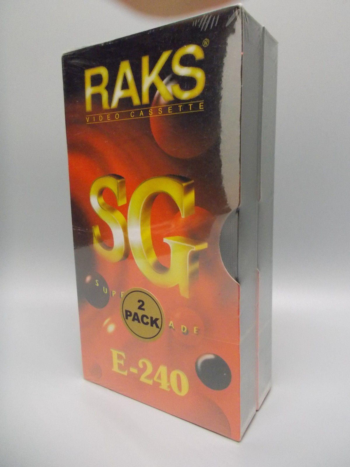 RAKS SG, VHS Video Cassette, 240Min/4Hrs, 2-Pack, OVP/NEW. #K-487-03