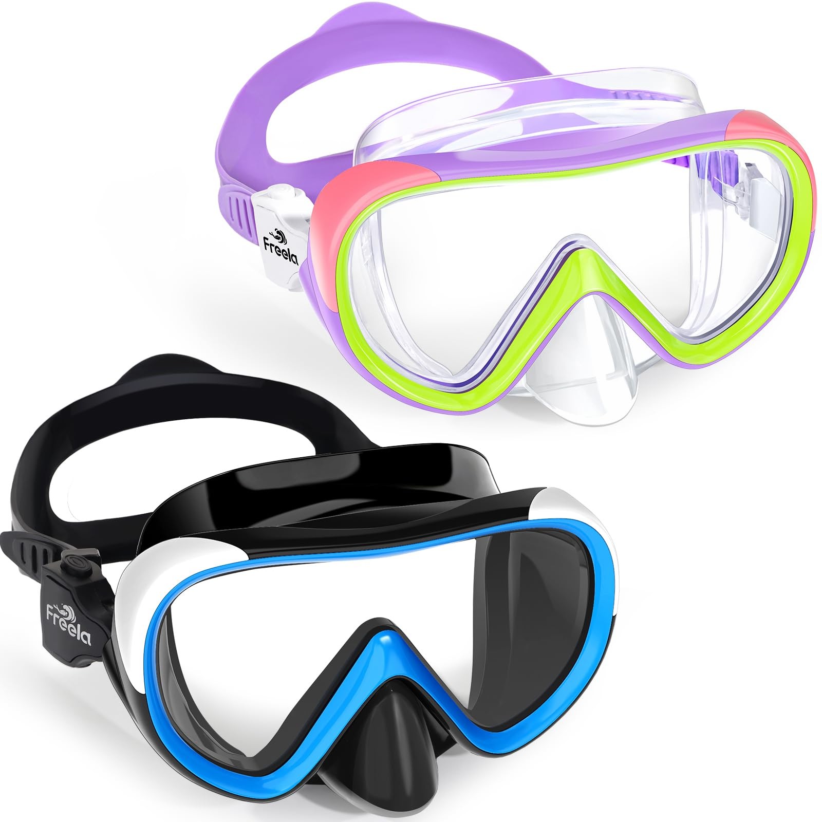 Swim Goggles with Nose Cover for Kids 8-12 8-14 6-14 4-7 3-10 3-6 3-5 Boys Gi...