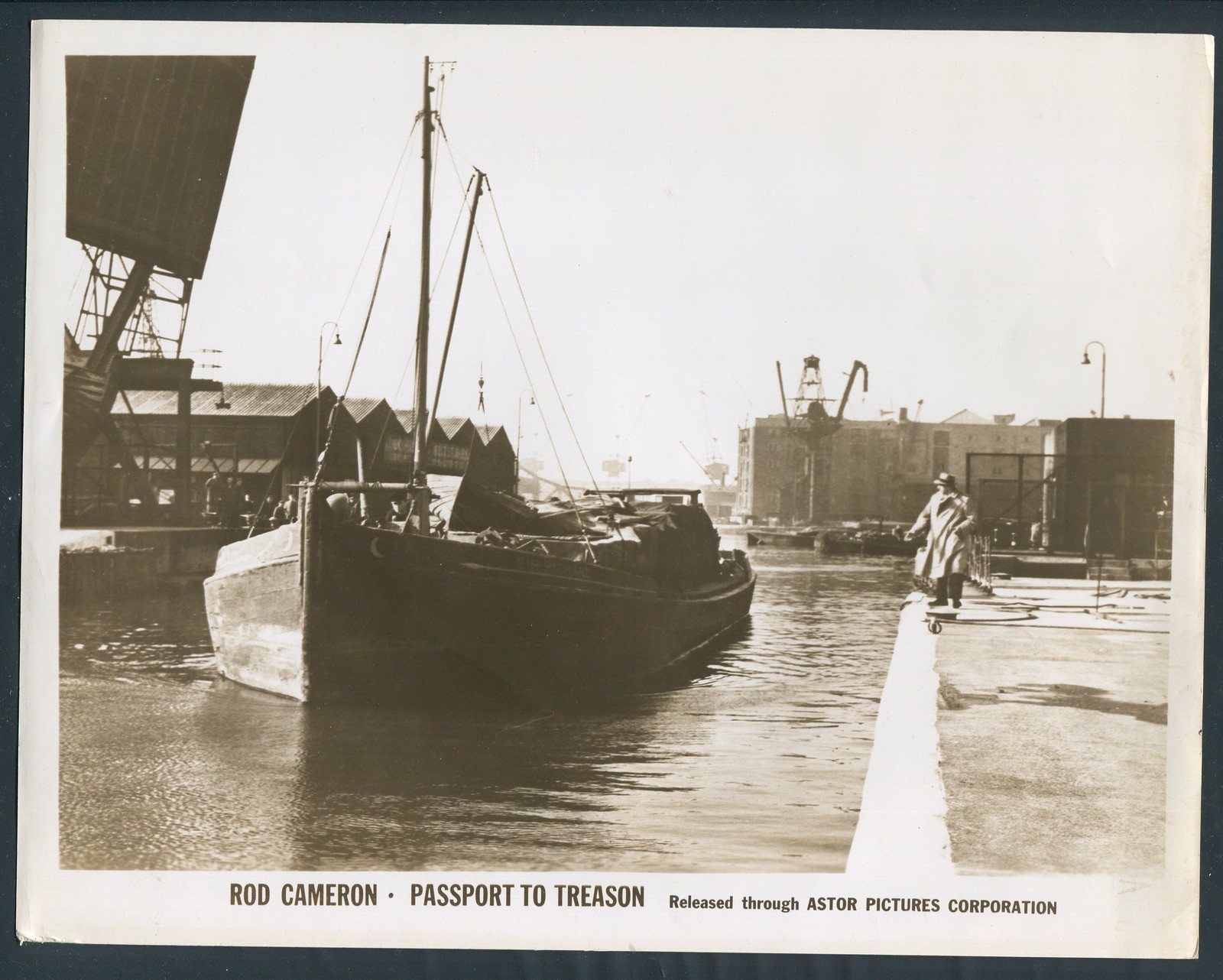 ROD CAMERON in Passport To Treason '56 BOAT