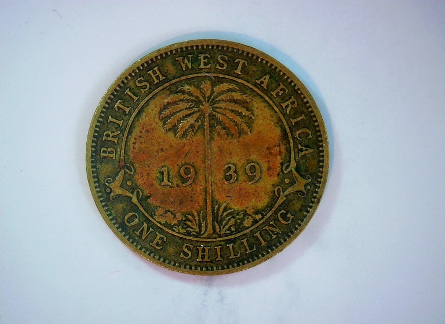 British West Africa 1939 1 Shilling British West Africa George VI palm tree shil
