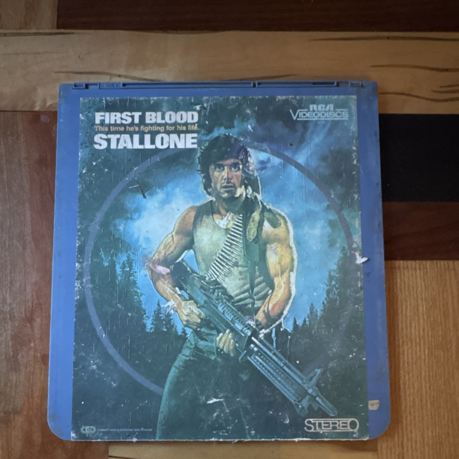 RCA VideoDiscs First Blood CED 1982 Sylvester Stallone Action Movie Stereo