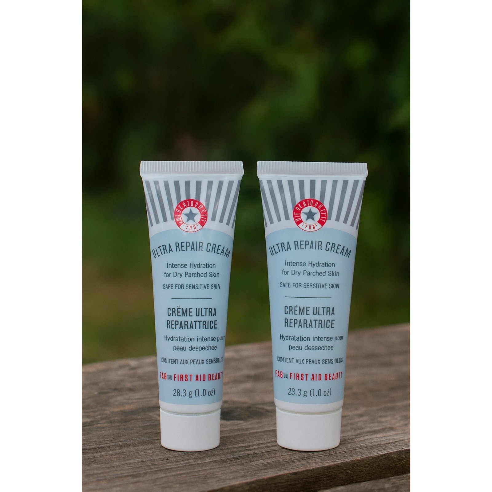 2 X First Aid Beauty Ultra Repair Cream FAB Travel Tubes 30ml/1oz Each NEW